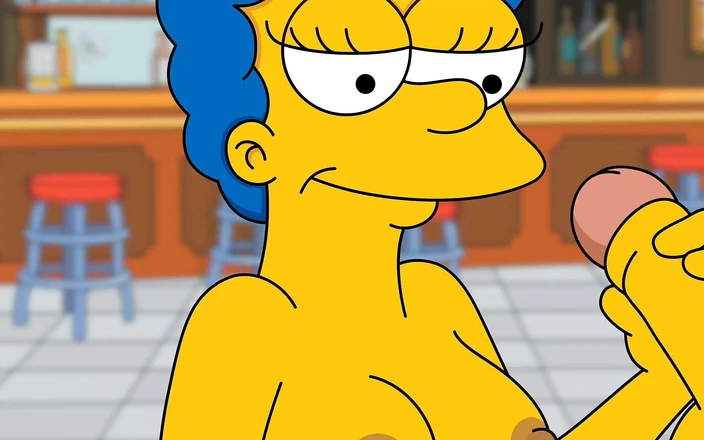 Hentai ZZZ: Cartoon Porn Marge and Moe Fucking Anal Creampie