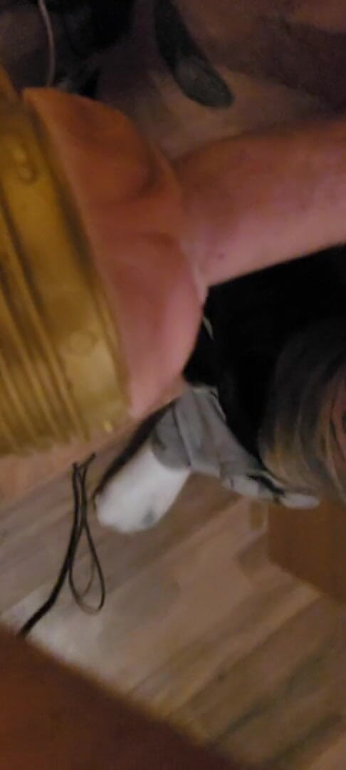 Immergeil: Chudy wytatuowany facet rucha się z światłem ciała POV