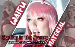 Darling in the Franxx - 02 sucking dick and asking for a facial cumshot