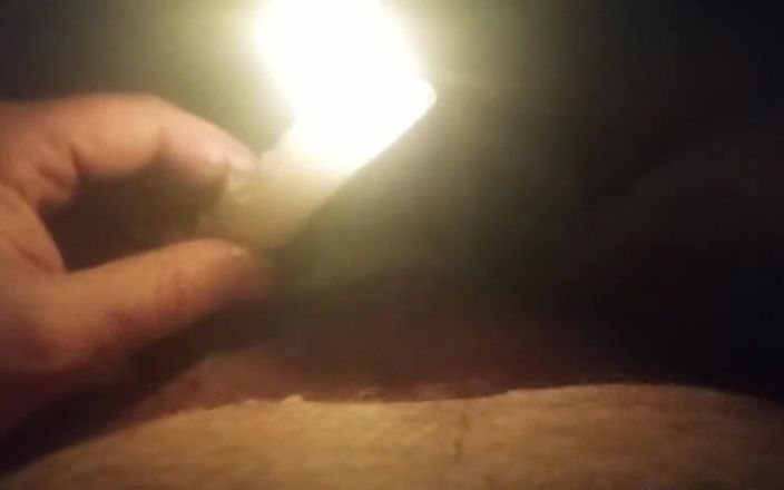 kinkylittledickie: #197 Super Glued My Little Dick Shut Then Dripped Wax...