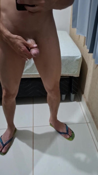 Jerking off with My White Cock
