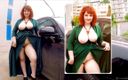 Katrin Porto: Une jolie BBW s&amp;#039;exhibe dans la nature