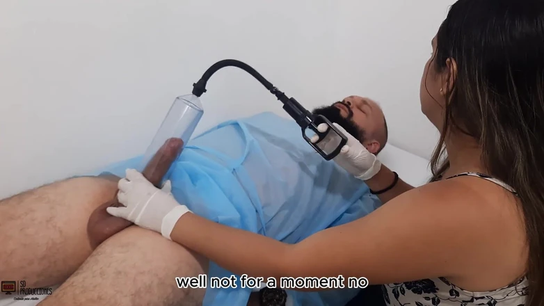 markus: Horny Doctor Wants to Watch My Hard Cock - Spanish Porn