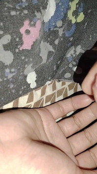 Secretly Used His Stepsister's Hand and Cum on Her Palm