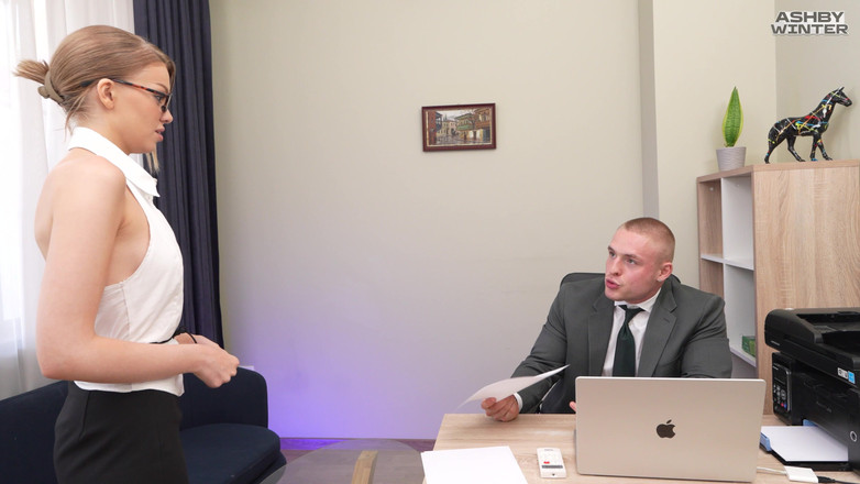 Ashby Winter: Sam the Boss Fucked His Secretary in the Ass in...