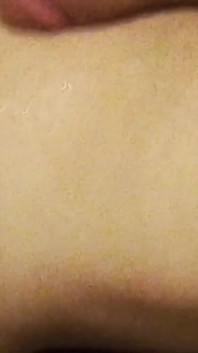 Fresh Cumshots Pooling and Still Full Hard Erect Clitty