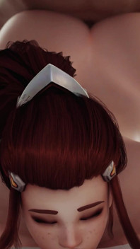 Brigitte Big Juicy Ass Prone Bone & Cowgirl anální šukání - anální kolík výkon - Overwatch 3D animace