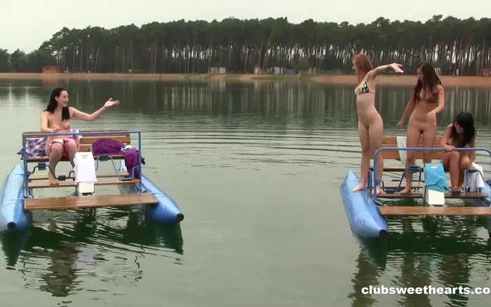 SweetHeartsClassic: Four Girls, Two Water Bikes - Sweetheartsclassic