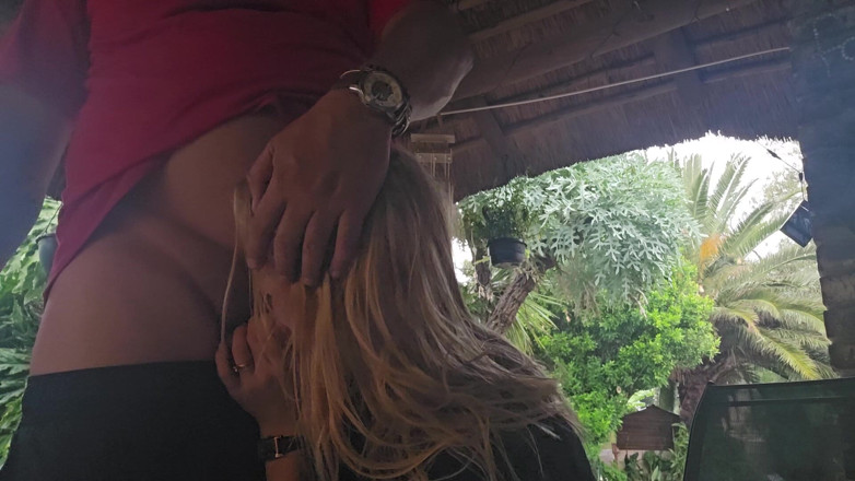 Sparowdox: 18 Year Old Sucking Cock Outdoor at Holiday Resort