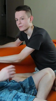 His Cock Is Bound to Get Hard as He Tenses It up!