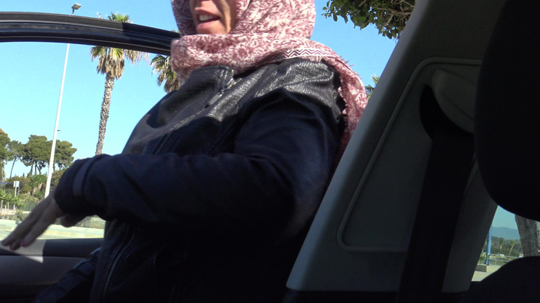 Souzan Halabi: Algerian Slut Shows Her Hairy Pussy to an Older Man