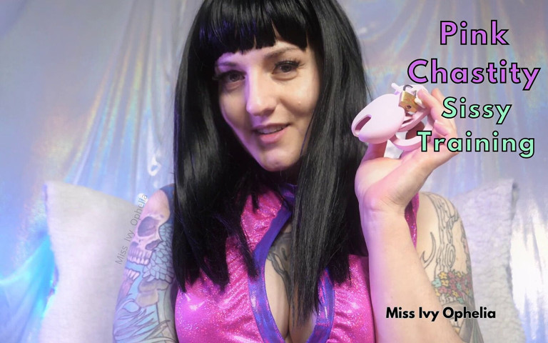 Pink Chastity Sissy Training - Femdom Feminization (Miss Ivy Ophelia)