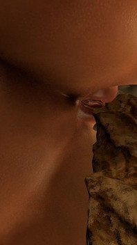 La ragazza elfo si gnocca la figa prima di essere sbattuta