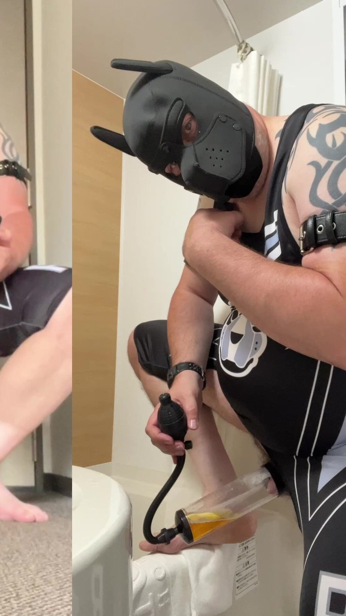 uktattooedchub74: Темний баркер насос і сеча