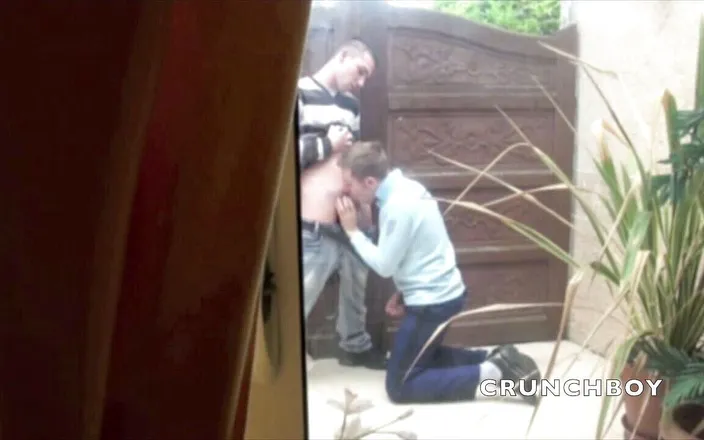 Crunch Boy: Real policeman suck cock and fucked by twink outdoor