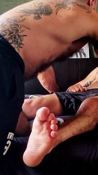 Bearded Master's Feet Massage & Worship by Hairy Muscle Sub