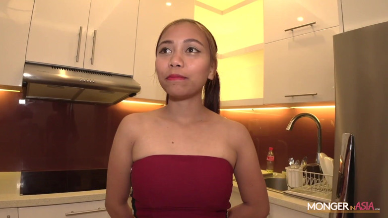 Monger In Asia: Sexy Asian bangmaid leaves interview with a creampie