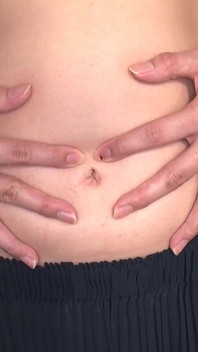 Honoka's Shy Belly Button Close-up - Deep Finger Stimulation