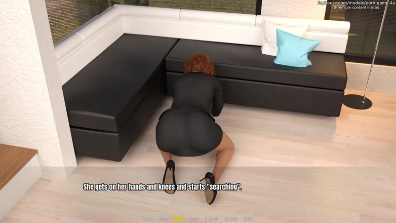 PORNGAME4U: Moje prsatá obchodní partnerka 'zapomněla na telefon' na Mém místě, pak...