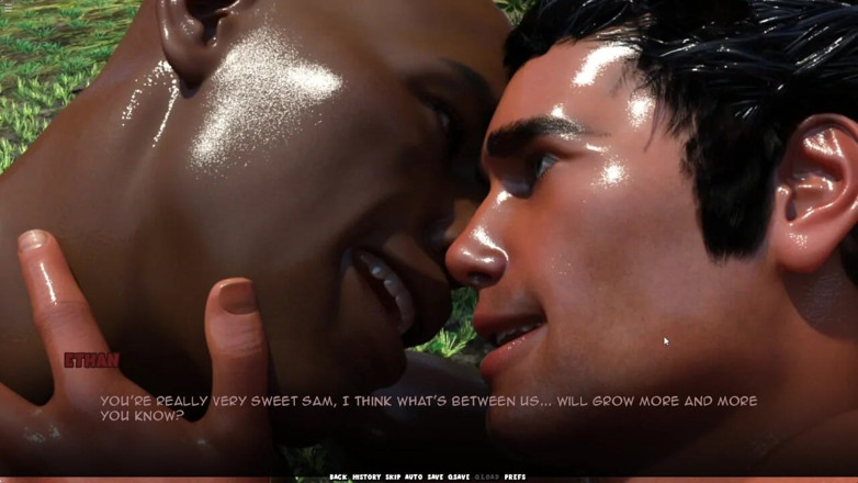 Future man: Horny Muscular Black Guy Fucking My Mouth Filled with Cum