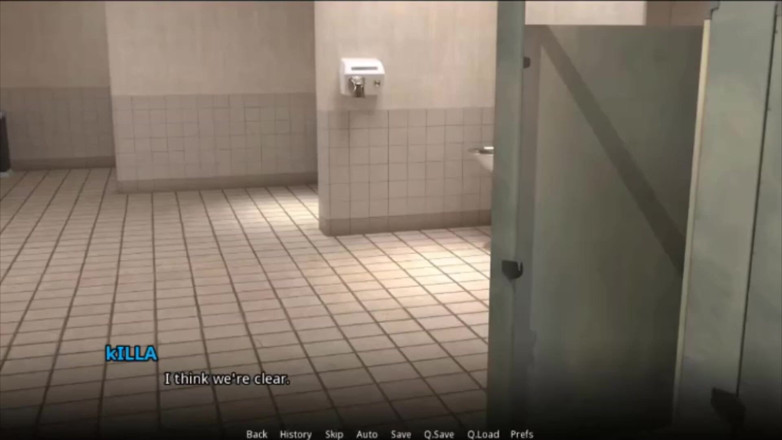 Visual Novels: WVM stars university part 15 - fuck waitress in mouth in toilet