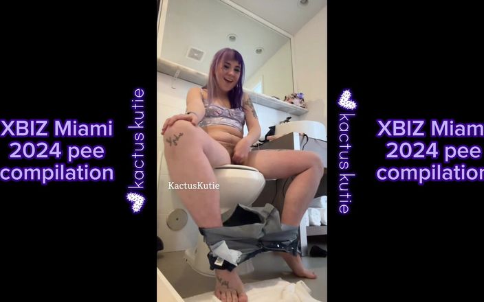 Kactus kutie: Xbiz Miami 2024 오줌 모음집