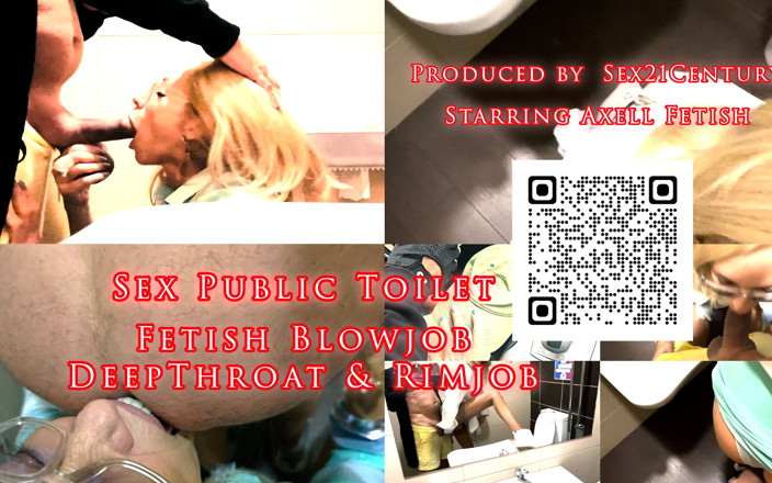 Axell Fox: Sex Public Toilet. French Blonde MILF Axell. Fetish Blowjob. Deep...