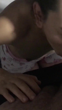 Little Slut Makes a Rich Sloppy Deep Blowjob and Ends up Bathed in Cum - POV My Stepsister Oral Sex Gets a Huge Cumshot