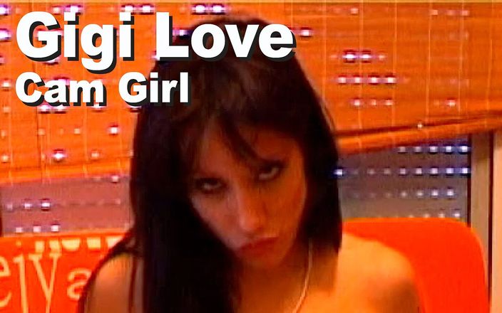 Edge Interactive Publishing: Кам-модель Gigi Love раздевается, мастурбирует раздевается