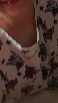 Blonde Roommate Sucks Cock and Catches All the Cum