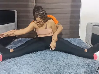 Cute Stepmother Doing Yoga Is Helped by Crafty Stepson Who Finally Fucks Her in the Ass