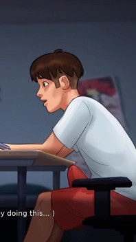 Deslumbrante Peituda Puta Enche Sua Buceta De Grande Consolo - Summertime Saga 3D Animado Jogo Pornô