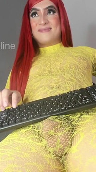 Colombian Trans Model Fat White Cock