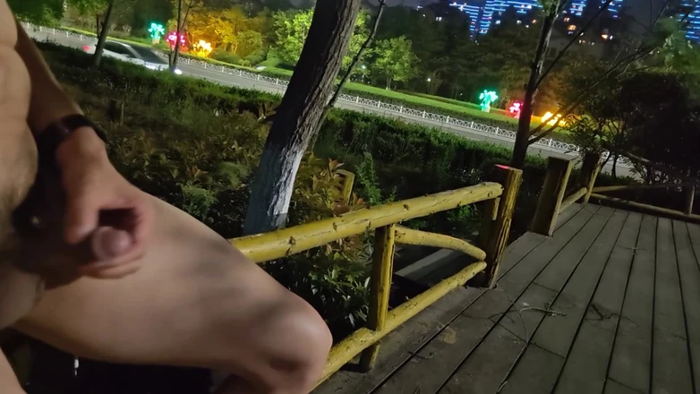 ChineseBisexual: Correrse desnudo por la calle ocupada y participar en la...