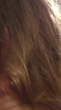 Long Haired Straight Teen Sucks Stepdaddy's Cock & Cums All Over Himself
