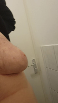 Chubby at Urinal From Work