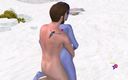 3D Cartoon Porn: 3 boyutlu animasyonlu seks videoları: elf kız adamla ön sevişme - öpüşme, göğüsler,...