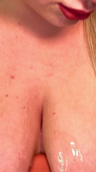 BBW Blonde Cumshot