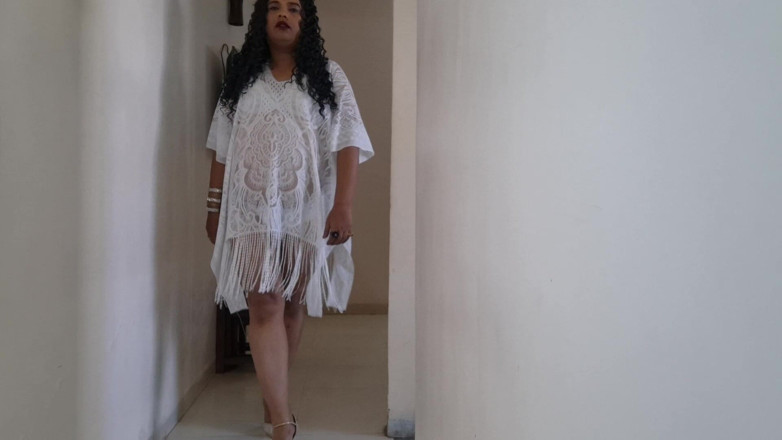 Indiansissychubby: Jada Fire Is Squirtwoman Beach Fun with Me