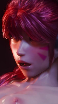 D.va Washroom Gangbang - Shared with Two Guys Overwatch 3D Animation