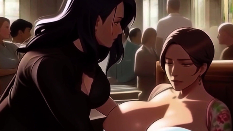 Spicy Toons: Große natürliche, milchige kirchen-titten