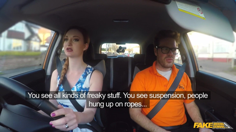 Fake Driving School: Fake Driving School - hot redheads dirty secret: boquetes ao ar...