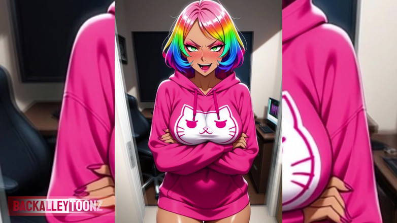 Back Alley Toonz: Gamer-mädchen süße wange, arcade-manager sucht hinternjob-spezialist