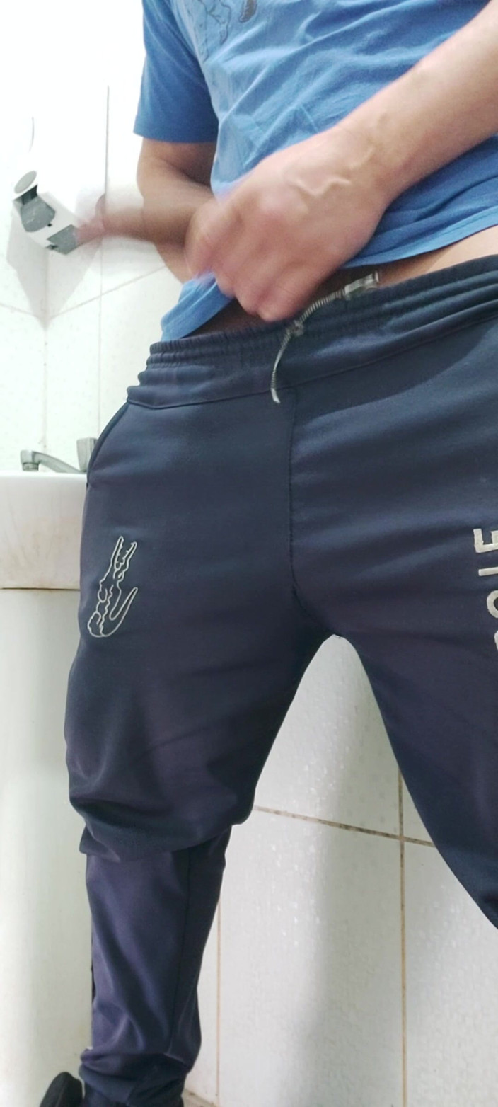 Carlos Simoes: A Well-endowed Brazilian Man Urinating and Showing His Thick Penis...