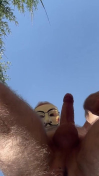 Outdoor Masturbation in the Forest, Bottom Detail View