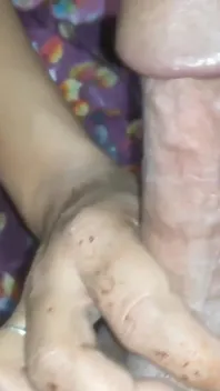 Trying to First Time Oral Sex with My Girlfriend Deep Throat Big Fat Dick in Her Mouth