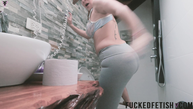 Fucked fetish: POV Temptation Piss Desperate Wet Pants New Bathroom