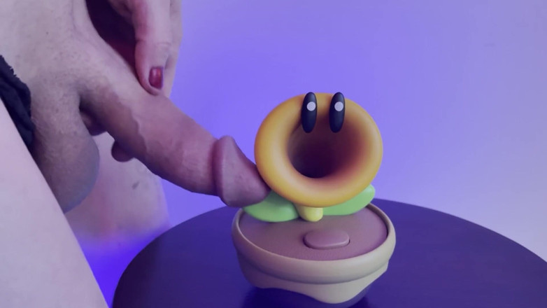 Ryley Rails: Heißer klebstoff bedeckende spielzeugfigur mit sperma