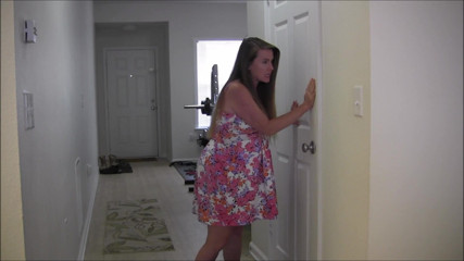 Nikki Nevada: Pregnant milf Nikki has to pee but the bathroom is...