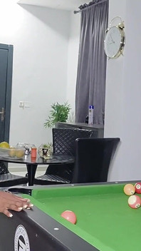 Anal on a Pool Table.